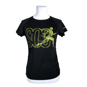 Unisex Soc - Sports shirt, short sleeve, size 34 - Black (1)