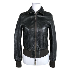 Unisex Benetton - Leather jacket, size 36 - Brown (2)