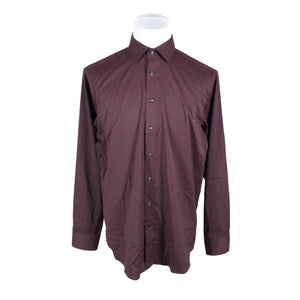 Unisex Seidensticker - Collared shirt, size L - Wine red (1)