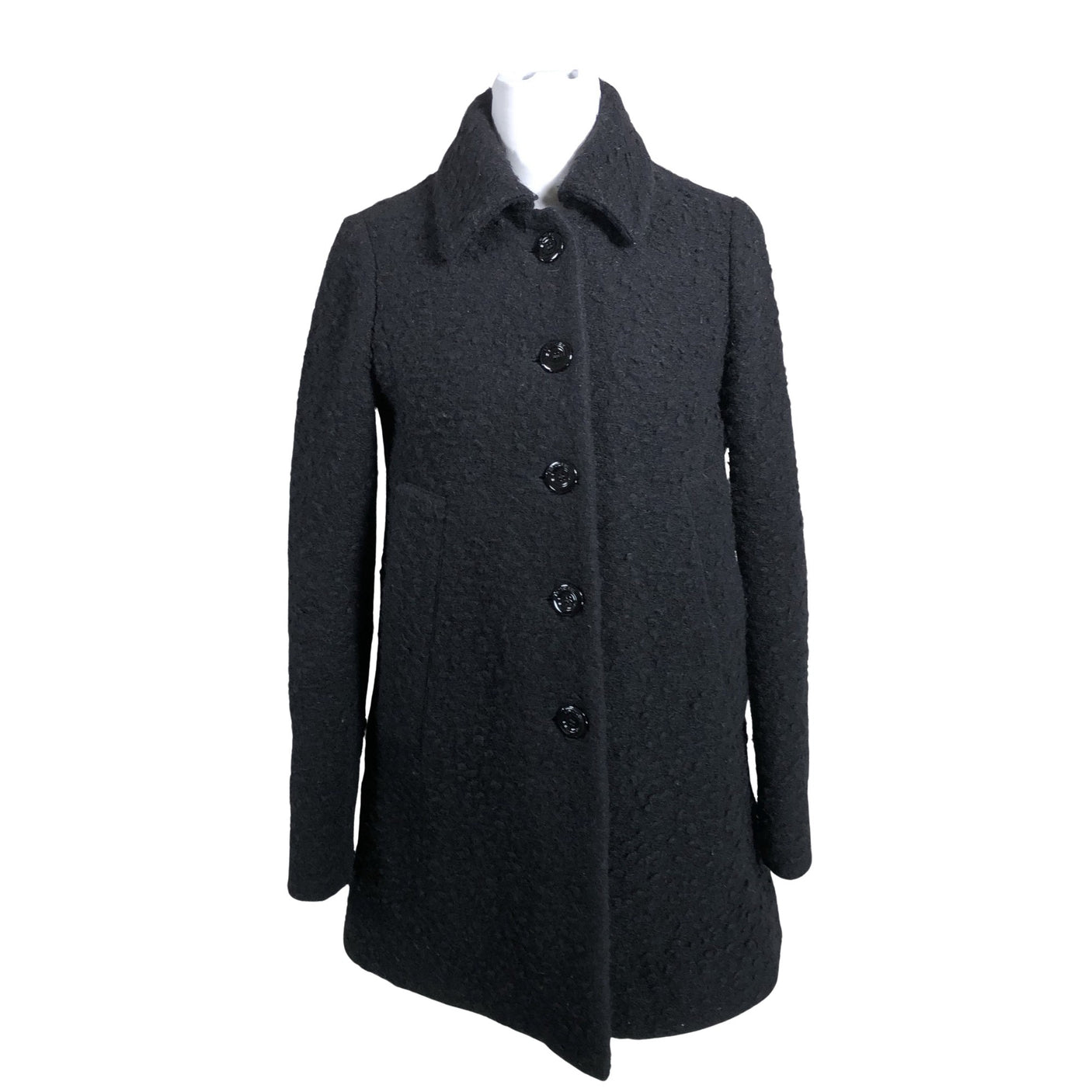 Unisex Uptobe - Wool coat, size 38 - Black (1)