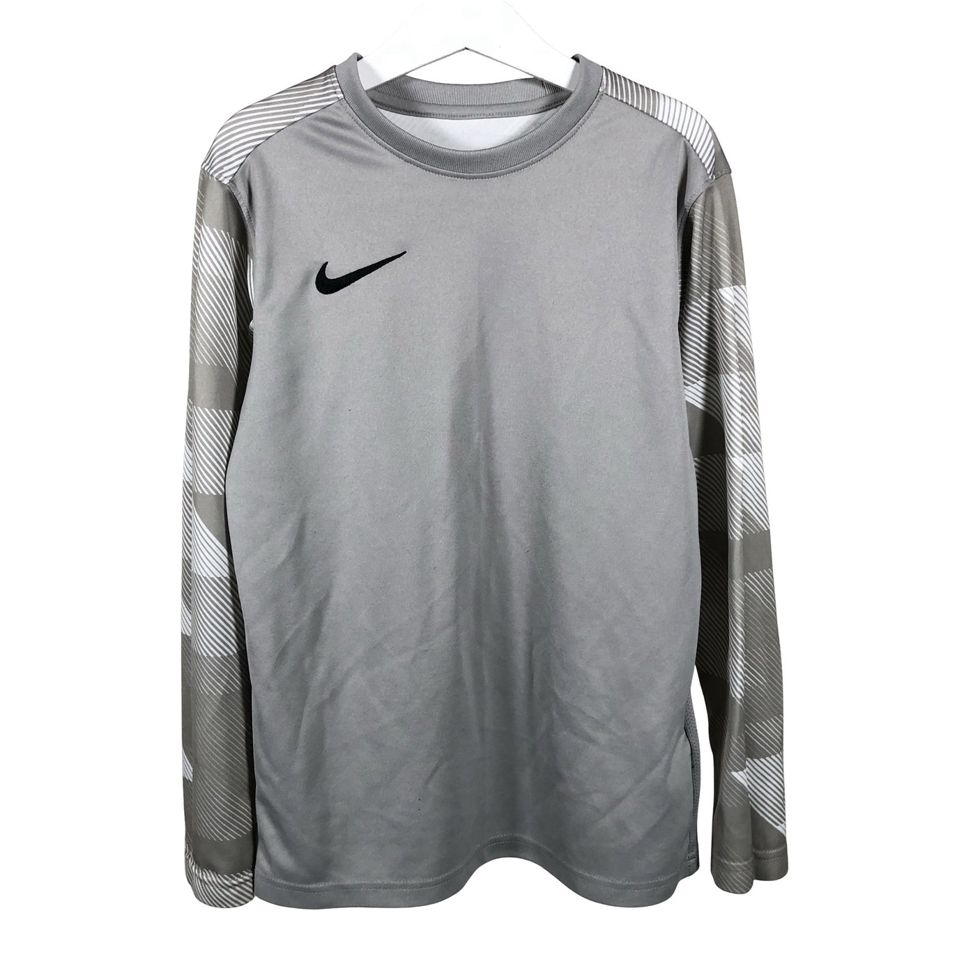 Unisex Nike - Sports shirt, long sleeve, size 152 - 158 - Gray (1)
