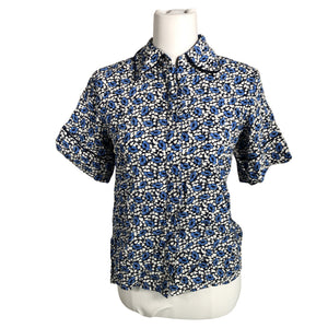 Unisex Norr - Short-sleeved blouse, size 38 - Blue (1)