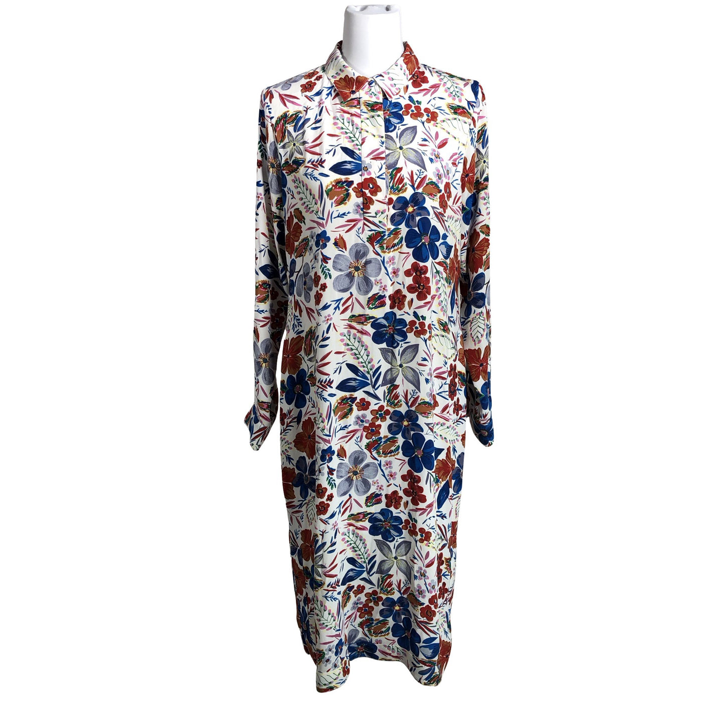 Unisex Essentiel Antwerp - Schiffon dress, size 40 - White (1)
