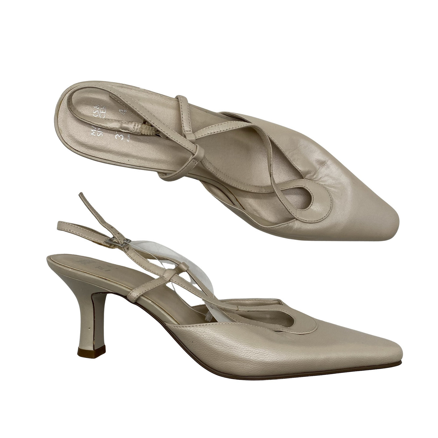 Unisex Marks&Spencer - Evening high heels, size 37 - Beige (1)