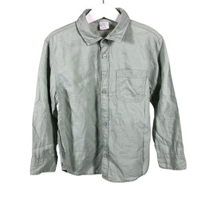 Unisex Lindex - Collared shirt, size 110 - 116 - Green (1)