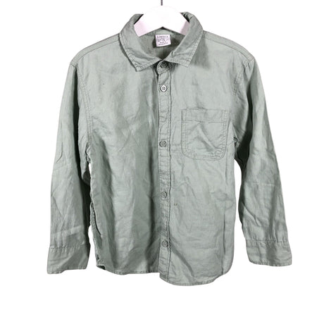 Unisex Lindex - Collared shirt, size 110 - 116 - Green ()