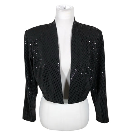 Unisex Georgedé - Evening bolero jacket, size 42 - Black (2)