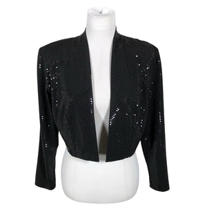 Unisex Georgedé - Evening bolero jacket, size 42 - Black (2)