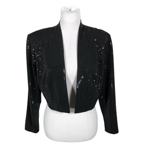 Unisex Georgedé - Evening bolero jacket, size 42 - Black (1)