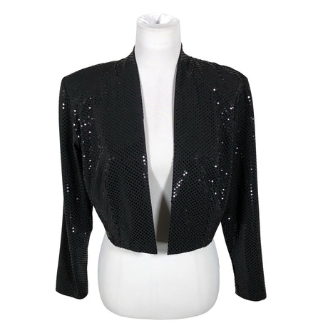 Unisex Georgedé - Evening bolero jacket, size 42 - Black ()