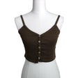 Unisex Brandy Melville - Tricot tank top, size 34 - Brown ()