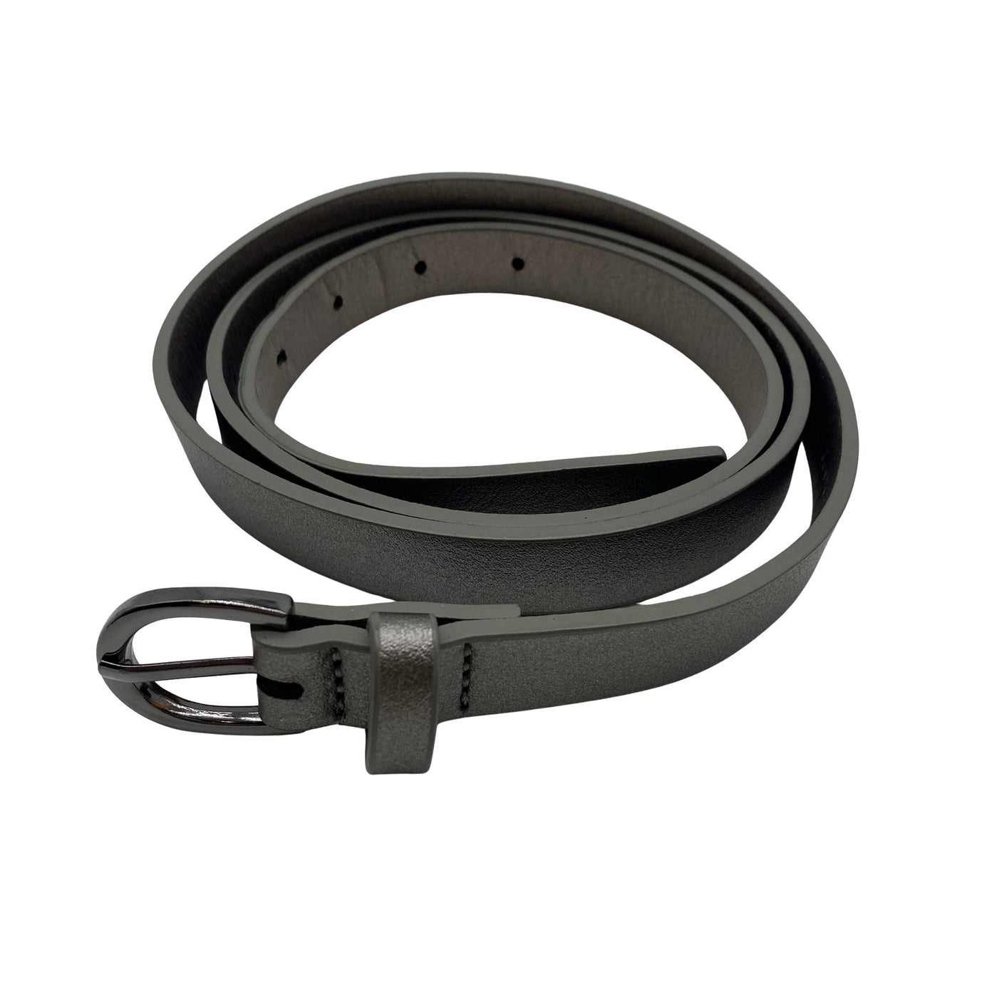 Unisex Anna Field - Leather belt, size Ei kokoa - Gray (1)
