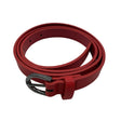 Unisex Anna Field - Leather belt, size Ei kokoa - Red ()