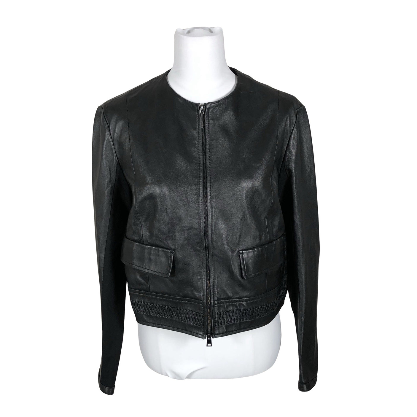 Unisex Marc Cain - Leather jacket, size 40 - Black (1)