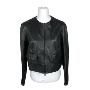 Unisex Marc Cain - Leather jacket, size 40 - Black (2)