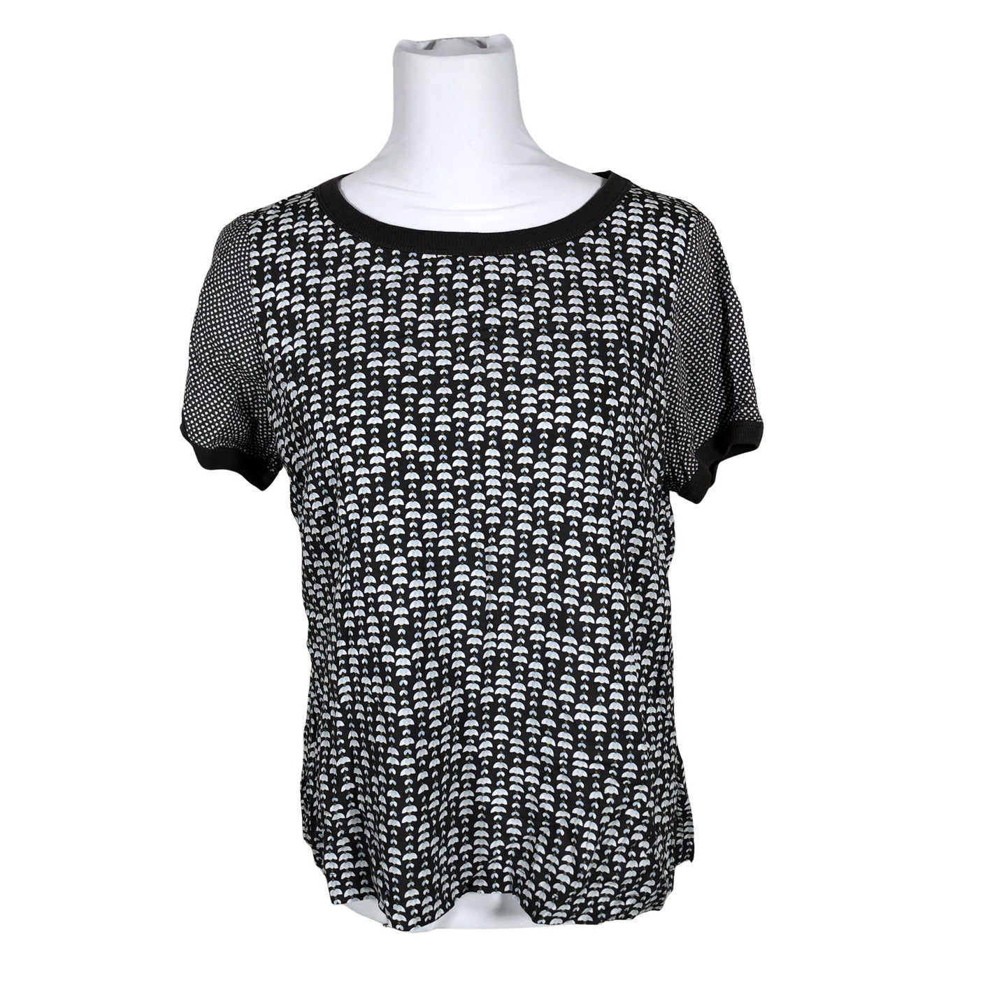 Unisex Sandwich - Short-sleeved blouse, size 38 - Gray (2)