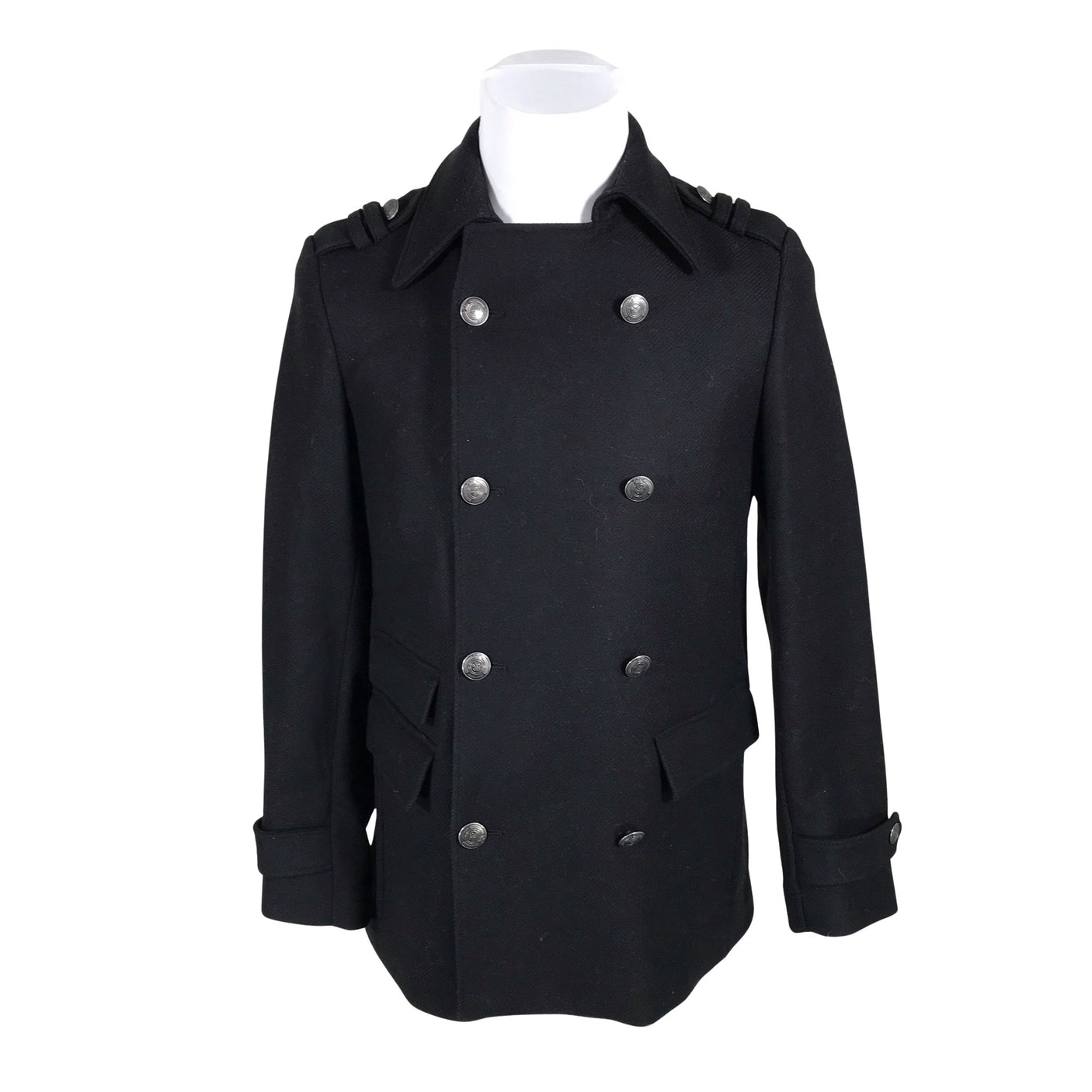 Unisex Caramelo - Wool coat, size M - Black (1)