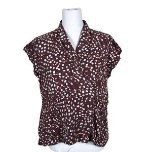 Unisex Boomerang - Short-sleeved blouse, size 38 - Brown (2)