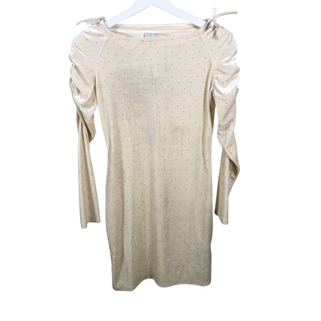 Unisex Lindex - Tricot dress, size 158 - 164 - Natural white ()