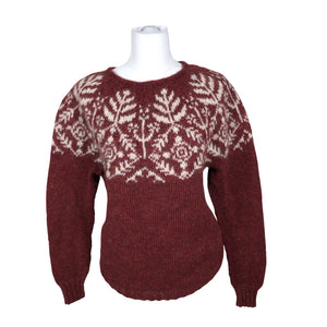 Unisex Handmade - Sweater, size 38 - Wine red (1)