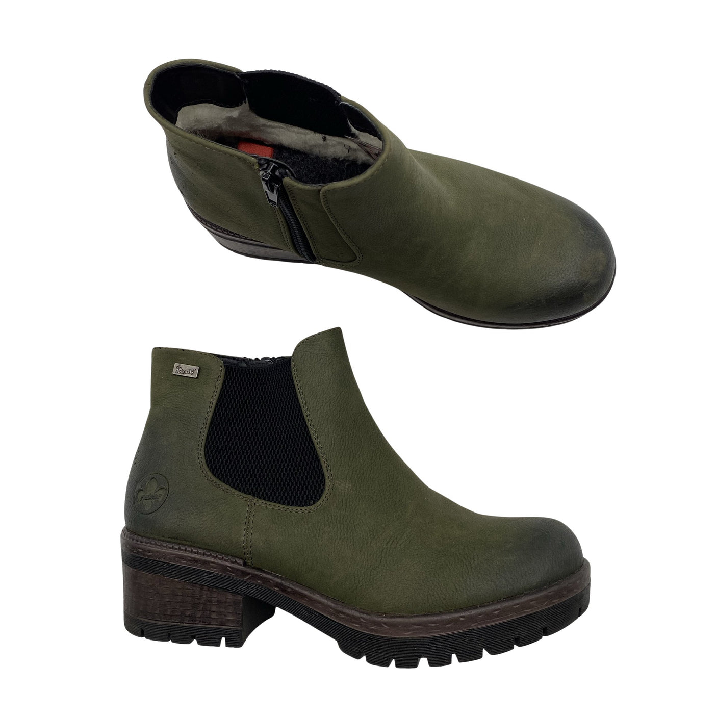 Unisex Rieker - Ankle boots, size 38 - Green (1)