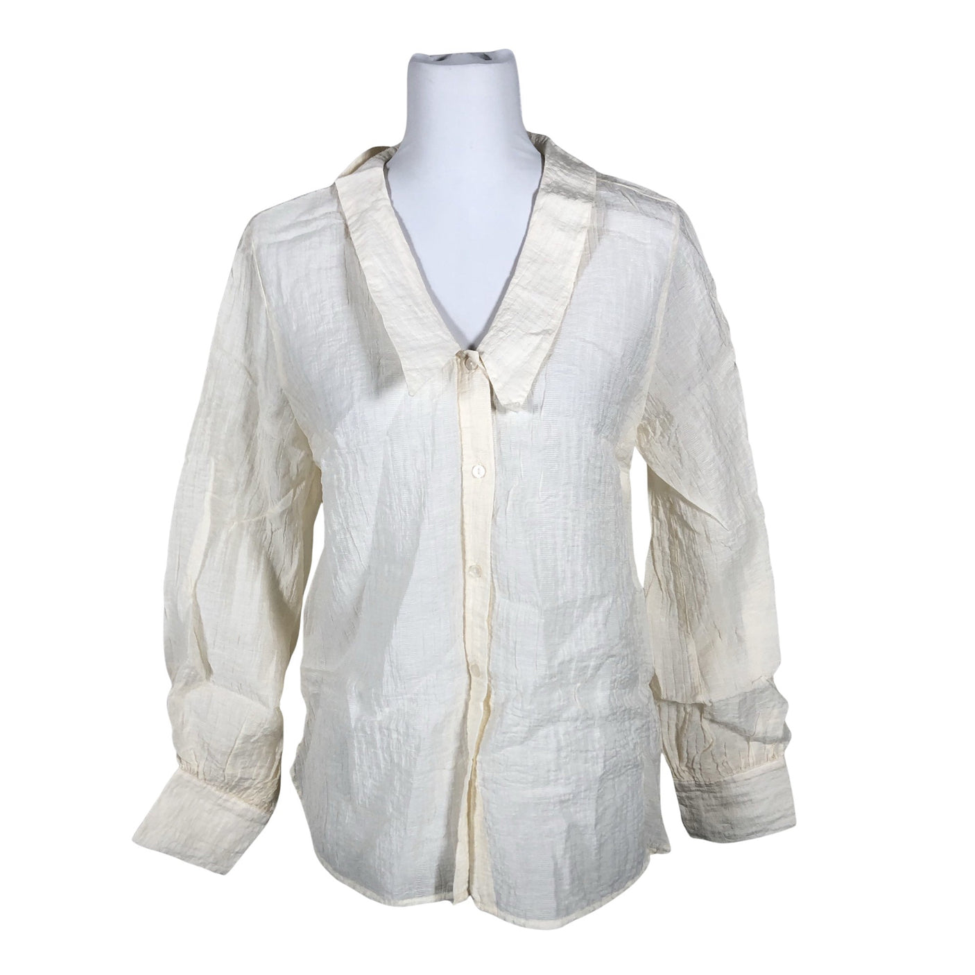 Unisex Lindex - Blouse, size 38 - Beige (2)