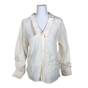 Unisex Lindex - Blouse, size 38 - Beige (2)