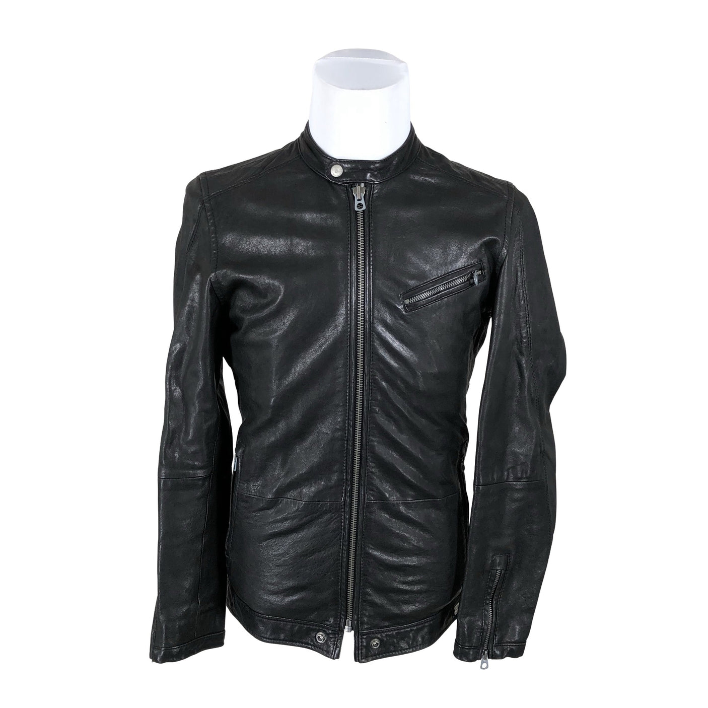 Unisex Diesel - Leather jacket, size S - Black (1)