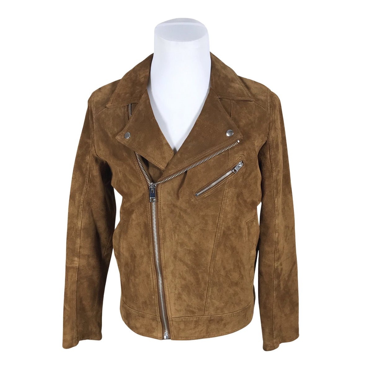 Unisex Jack & Jones - Leather jacket, size M - Brown (1)