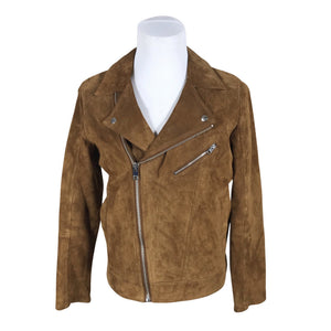 Unisex Jack & Jones - Leather jacket, size M - Brown (1)