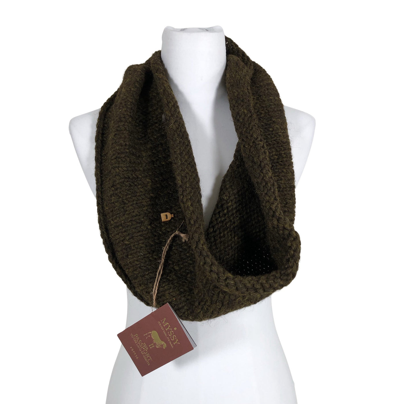 Unisex Myssyfarmi - Circle scarf, size Midi - Green (1)