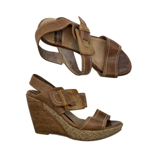 Unisex Wonders - Wedge sandals, size 35 - Brown (1)