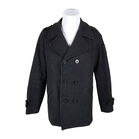 Unisex R-collection - Wool coat, size M - Gray ()