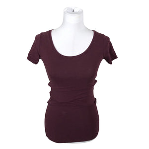 Unisex Samsoe&Samsoe - T-shirt, size 34 - Wine red (2)