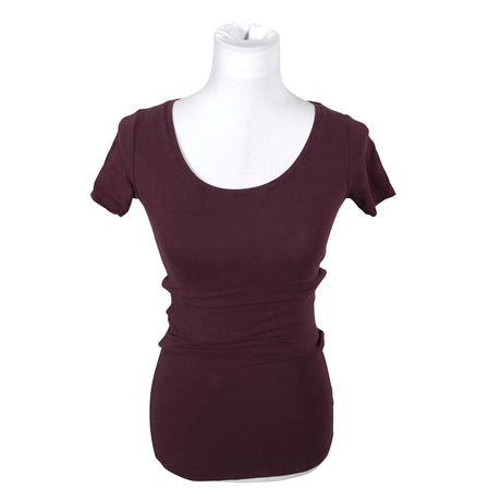 Unisex Samsoe&Samsoe - T-shirt, size 34 - Wine red (2)
