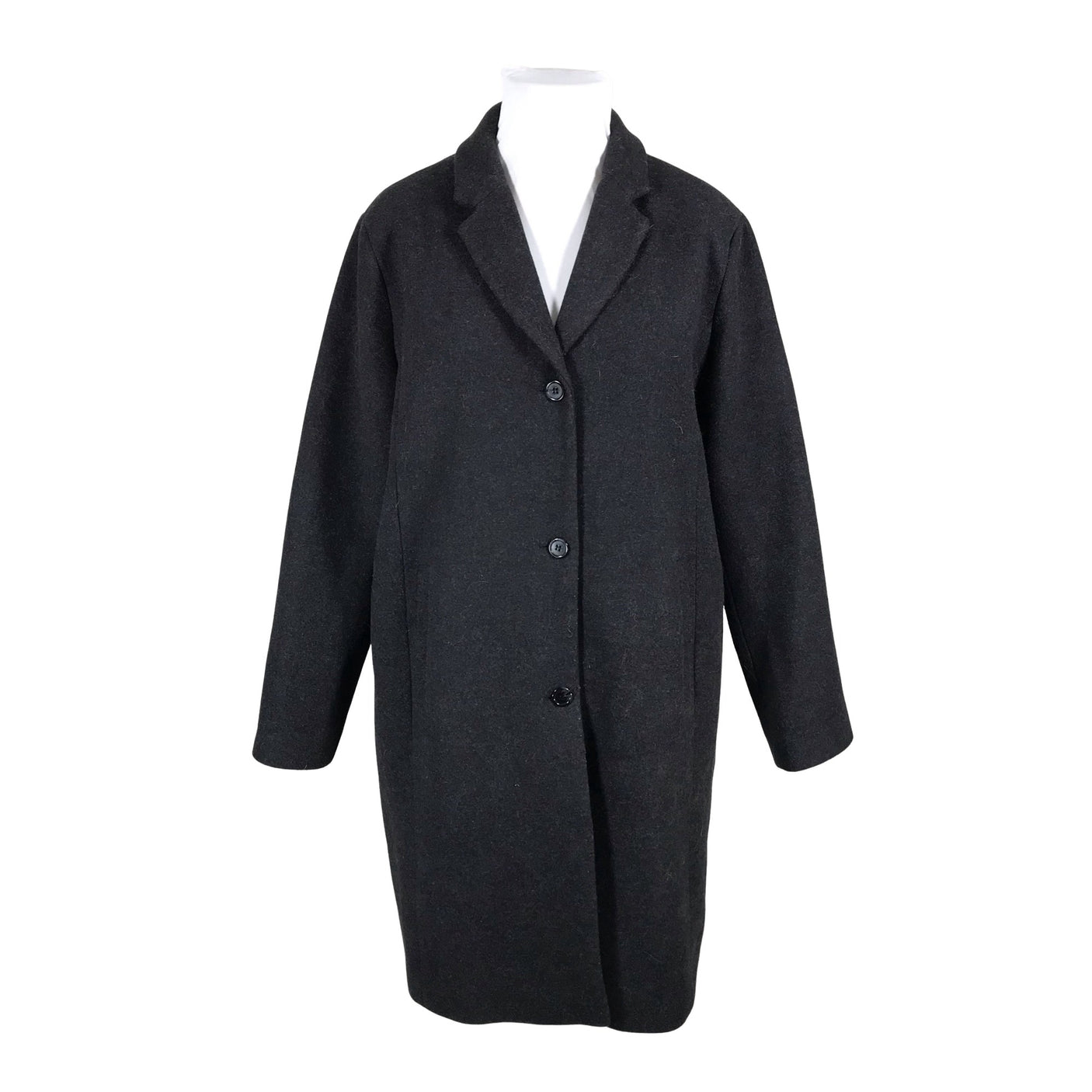 Unisex Soyaconcept - Wool coat, size 44 - Gray (1)