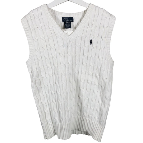 Unisex Polo Ralph Lauren - Knit vest, size 146 - 152 - White (2)