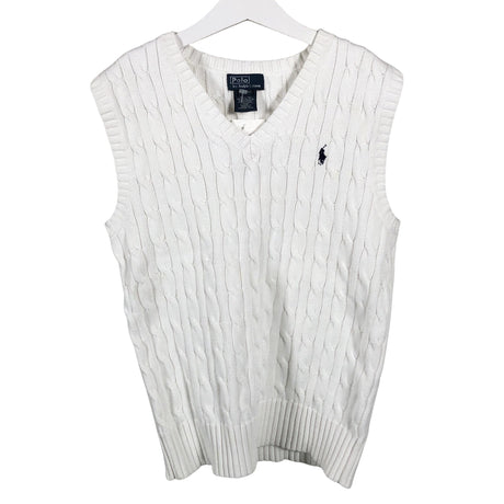 Unisex Polo Ralph Lauren - Knit vest, size 146 - 152 - White ()