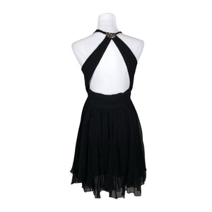 Unisex Karen Millen - Schiffon dress, size 40 - Black (2)