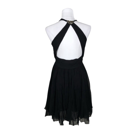 Unisex Karen Millen - Schiffon dress, size 40 - Black (2)