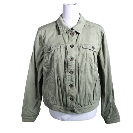 Unisex Cream - Denim jacket, size 40 - Green ()