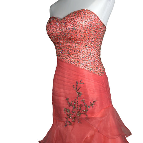 Unisex Dazzling - Evening dress, size 36 - Pink (2)