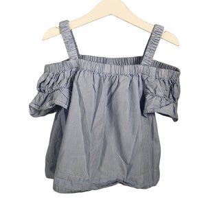 Unisex Polarn O. Pyret - Short-sleeved blouse, size 116 - 122 - Light blue (1)