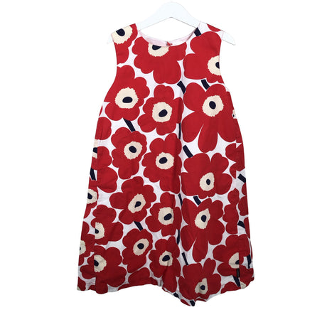Unisex Marimekko - Dress, size 122 - 128 - Red ()
