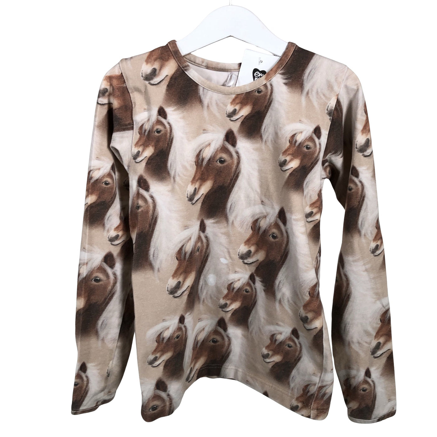 Unisex Metsola - Tricot shirt, size 122 - 128 - Brown (1)