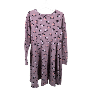 Unisex Polarn O. Pyret - Tricot dress, size 128 - 134 - Violet (1)