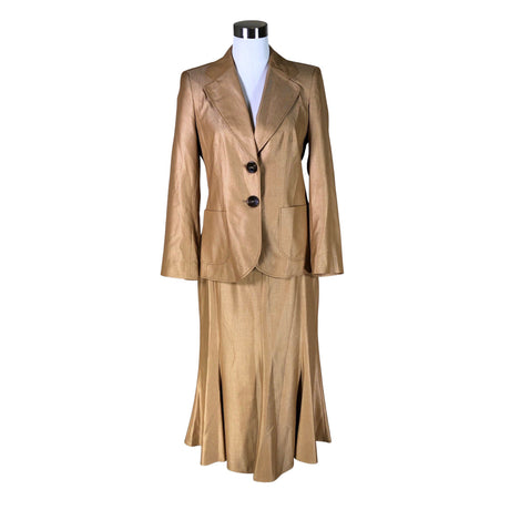 Unisex Elegance - Suit set, size 38 - Brown ()