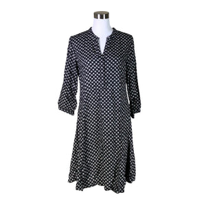 Unisex Part two - Schiffon dress, size 40 - Black (1)