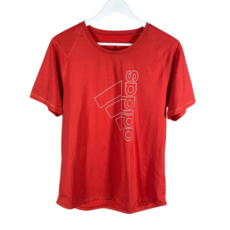 Unisex Adidas - Sports shirt, short sleeve, size 38 - Red ()