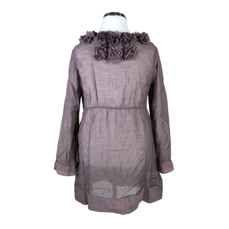 Unisex Cream - Schiffon dress, size 44 - Violet